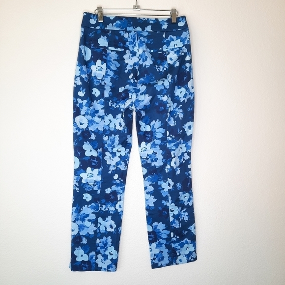J. Crew Watercolor Begonia Print Remi Pants 6 - Picture 5 of 7